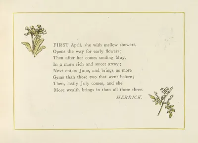 First April She With Mellow Showers