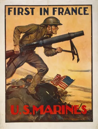 First In France U S Marines