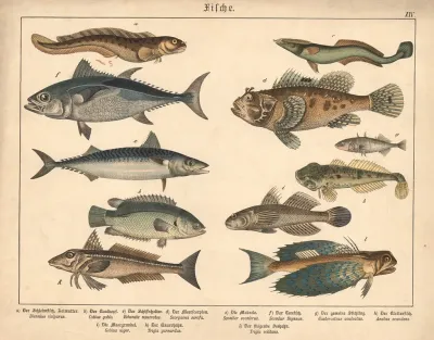 Fische A Der Schleimfisch Aalmutter B Der Kaulkopf C Der Schiffshalter D Der Meerscorpion E Die Makrele