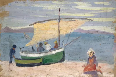 Fischerboot Am Strand