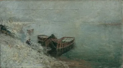 Fischerboote Am Donauufer