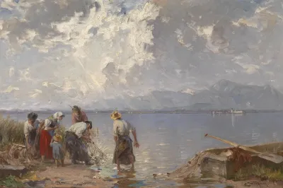 Fischerfamilie Am Chiemsee