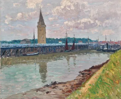 Fischerhafen In Nieuport Belgien