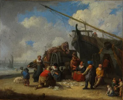 Fischmarkt Am Strand