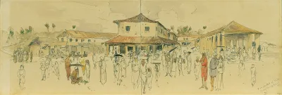 Fischmarkt In Point De Galle Auf Ceylon Sri Lanka