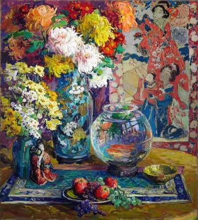 Fish Fruits And Flowers