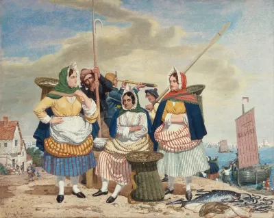 Fish Market By The Sea