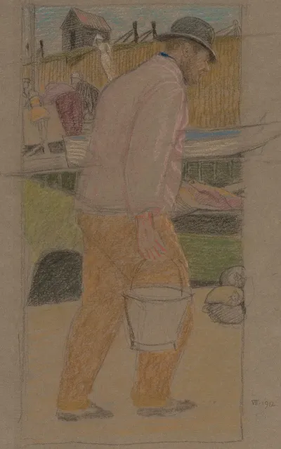 Fisherman With A Bucket Southwold