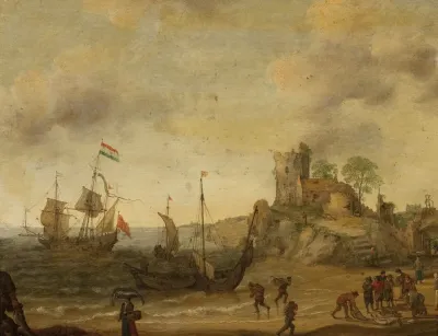 Fishermen At The Seaside