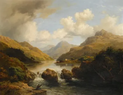 Fishermen By A Loch
