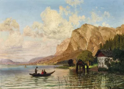 Fishermen On A Lake