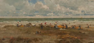 Fishermen On The Beach 3
