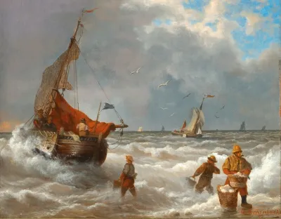 Fishermen On The Shore