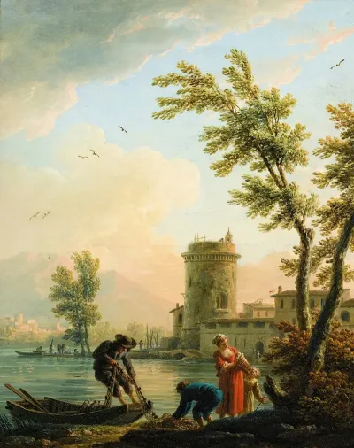 Fishers At Sunrise