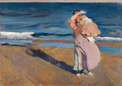 Fisherwomen With Her Son