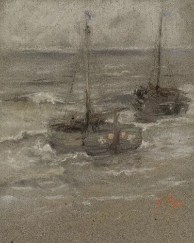 Fishing Boats At Anchor 3