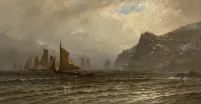 Fishing Boats At Sea 2