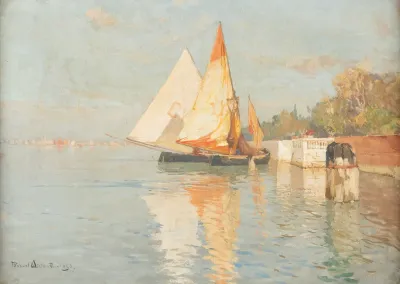 Fishing Boats By Venice