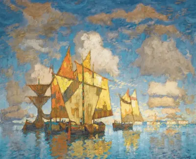 Fishing Boats In The Lagoon Venice
