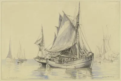 Fishing Boats Near Ostend