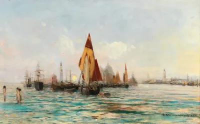Fishing Boats Near Venice