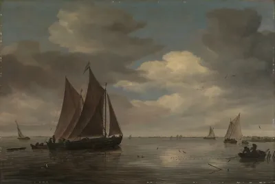 Fishing Boats On A River