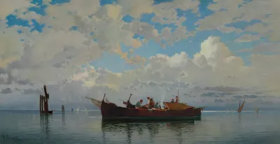 Fishing Boats On A Venetian Lagoon