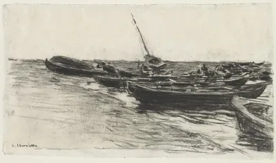 Fishing Boats On The Beach At Etretat