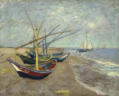 Fishing Boats On The Beach At Les Saintes Maries De La Mer