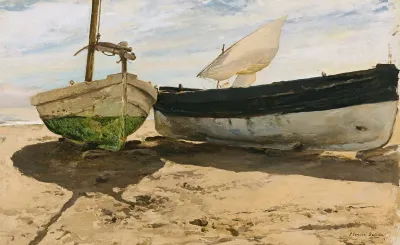Fishing Boats On The Beach Valencia