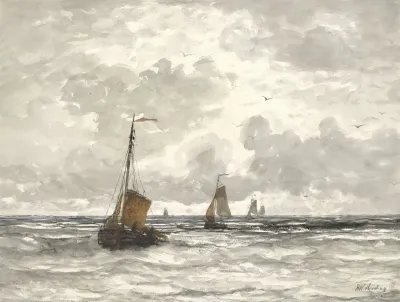 Fishing Boats On The Breakers
