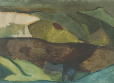 Fishing Cottages By The River Motif From Granvag Faxalven