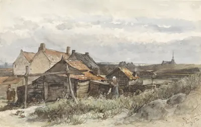 Fishing Family Houses In Scheveningen