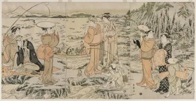 Fishing On The Chopping Board Rock At Enoshima