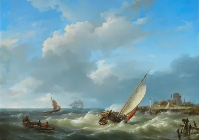 Fishing Vessels In A Squall