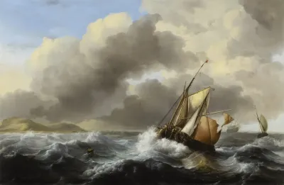 Fishing Vessels Offshore In A Heavy Sea 2