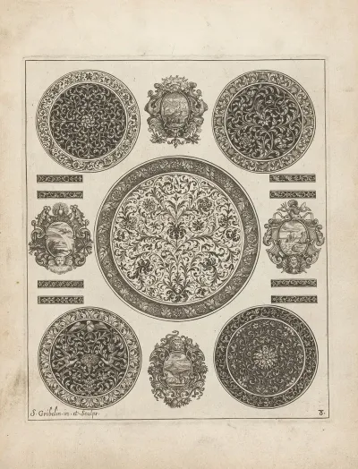 Five Circular Ornaments And The Four Elements In Coats Of Arms