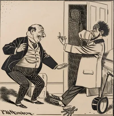Five Comic Strip Frames Of Man With String Tied Around His Finger Pl 5