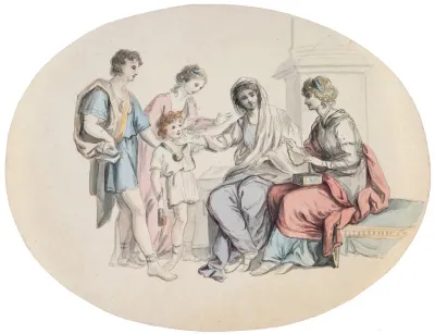 Five Figures In Grecian Dress