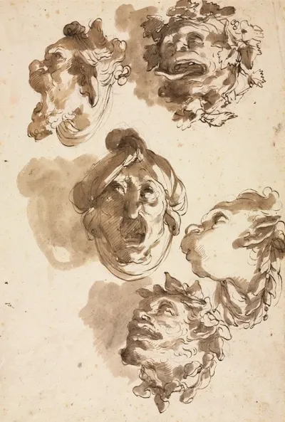 Five Grotesque Heads