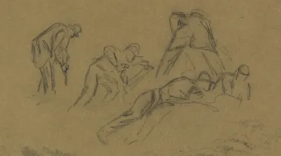 Five Men Digging