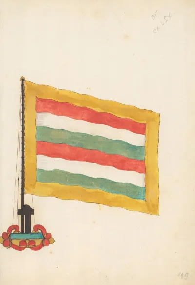 Flag Of The Republic Of The Seven United Netherlands