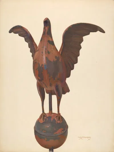 Flag Pole Finial Pigeon