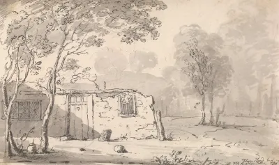 Flamstead End Old Ruskins Cottage Near Cheshunt May 1814