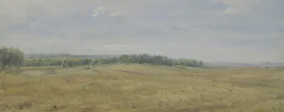 Flat Landscape With Meadows
