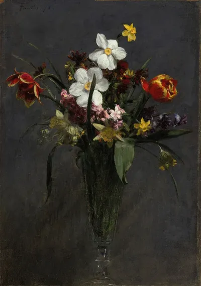 Fleurs De Printemps Tulipes Narcisses Jacinthes Jonquilles Et Giroflees 2