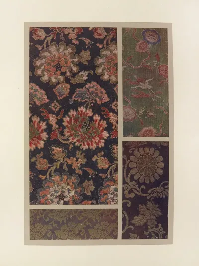 Fleurs Stylisees Grue Au Vol Et Fleurs Stylisees Fleurs Stylisees Chrysanthemes