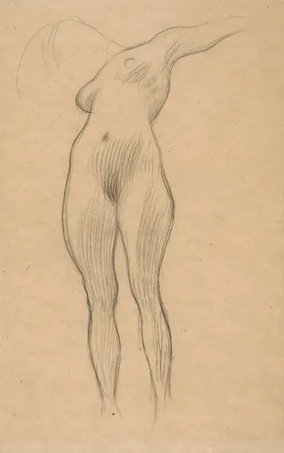 Floating Woman With Outstretched Arm Study For Medicine