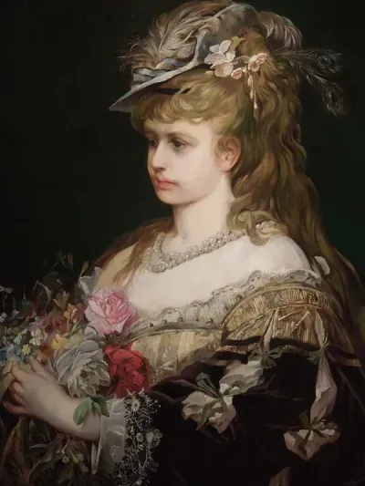 Flora Portrait Of A Girl In A Hat