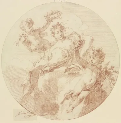 Flora With Two Genii